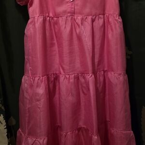 Shop The Mint Pink Tiered Midi Dress